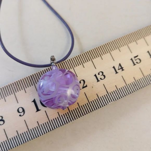 Purple Pendant Necklace - Picture 7 of 11